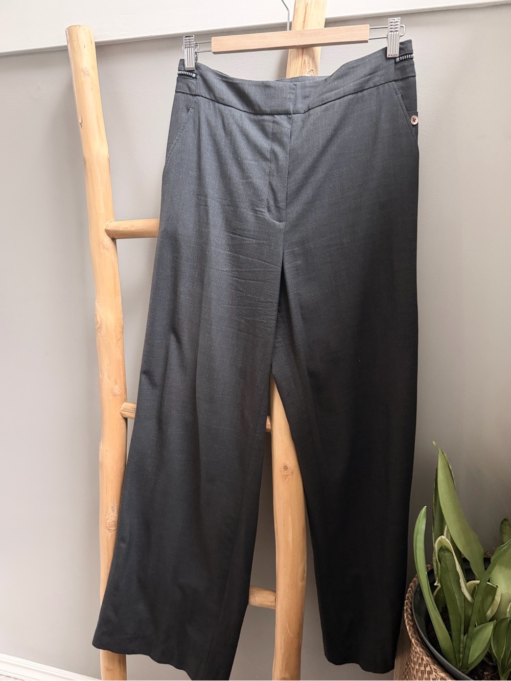 Kit + Ace women’s wool & cashmere wide leg dress pants